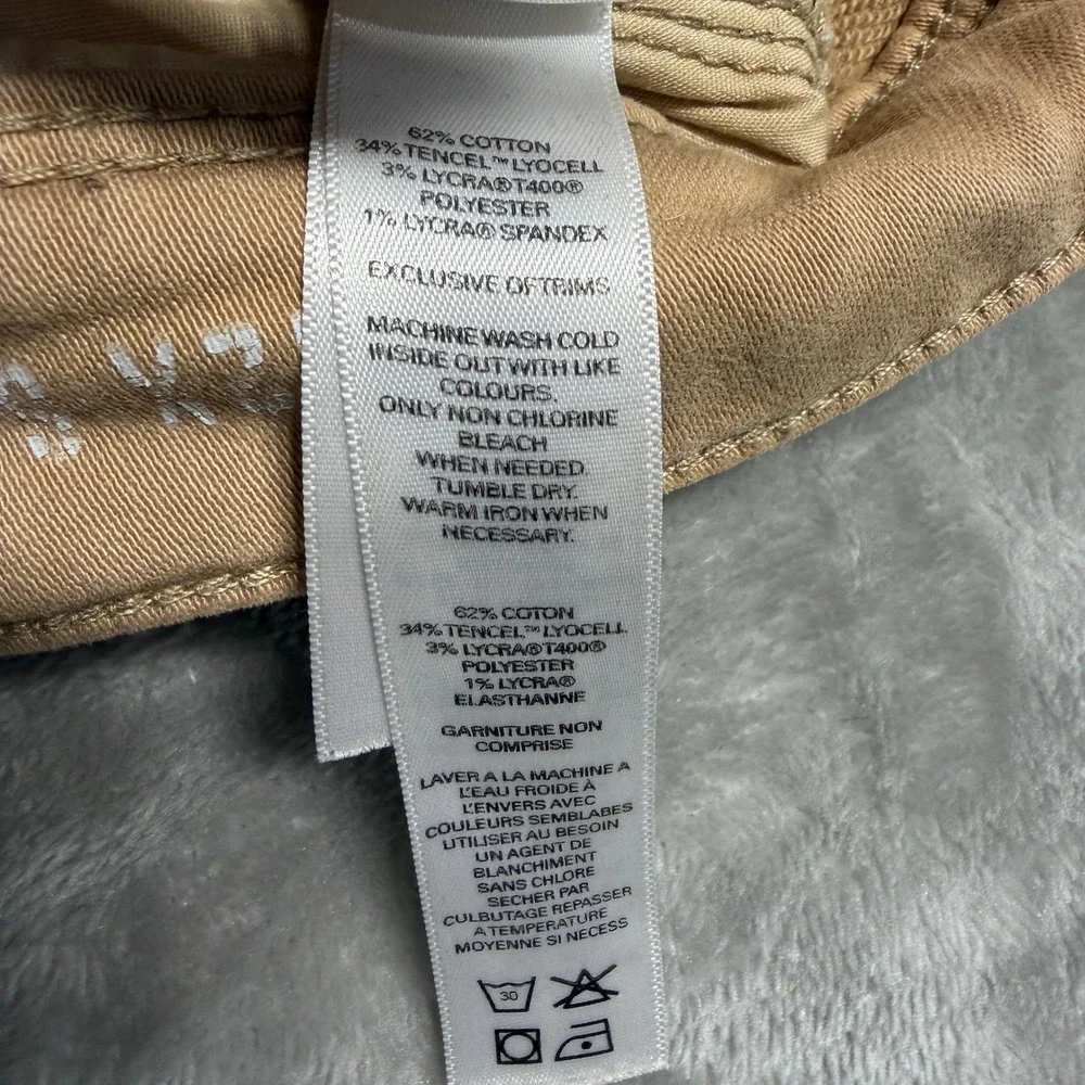 Duer N2X Slim Fit Pants Tan Khaki Mens 33x30 MFNS1001 Performance Trousers